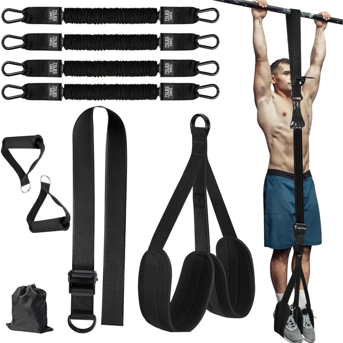 Resistance Strap With Handle - Image 4