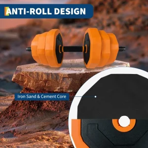 Adjustable Dumbbells, 44lbs Free Weight Set - Thumbnail Image 3