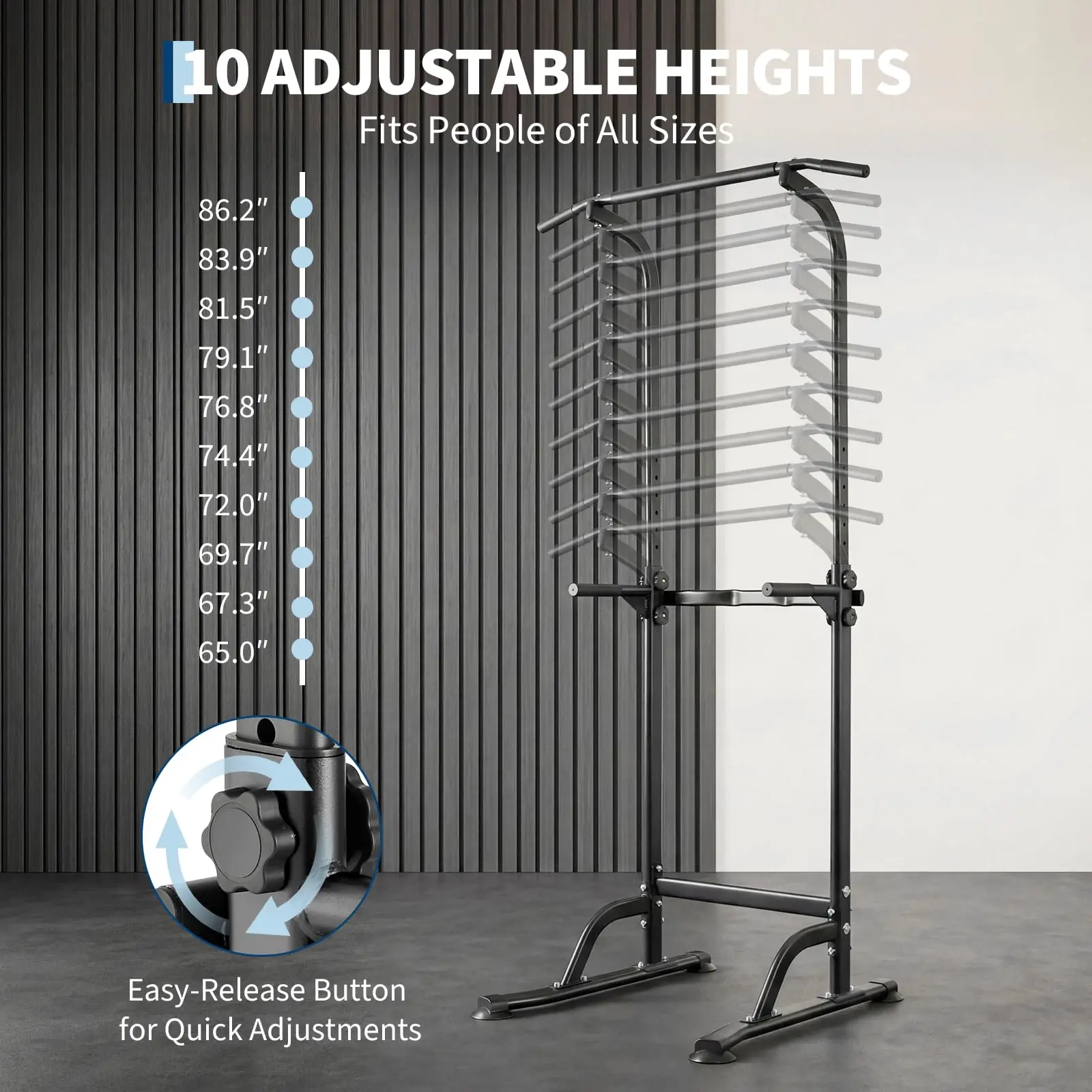 Power Tower Pull Up Dip Station - Image 4
