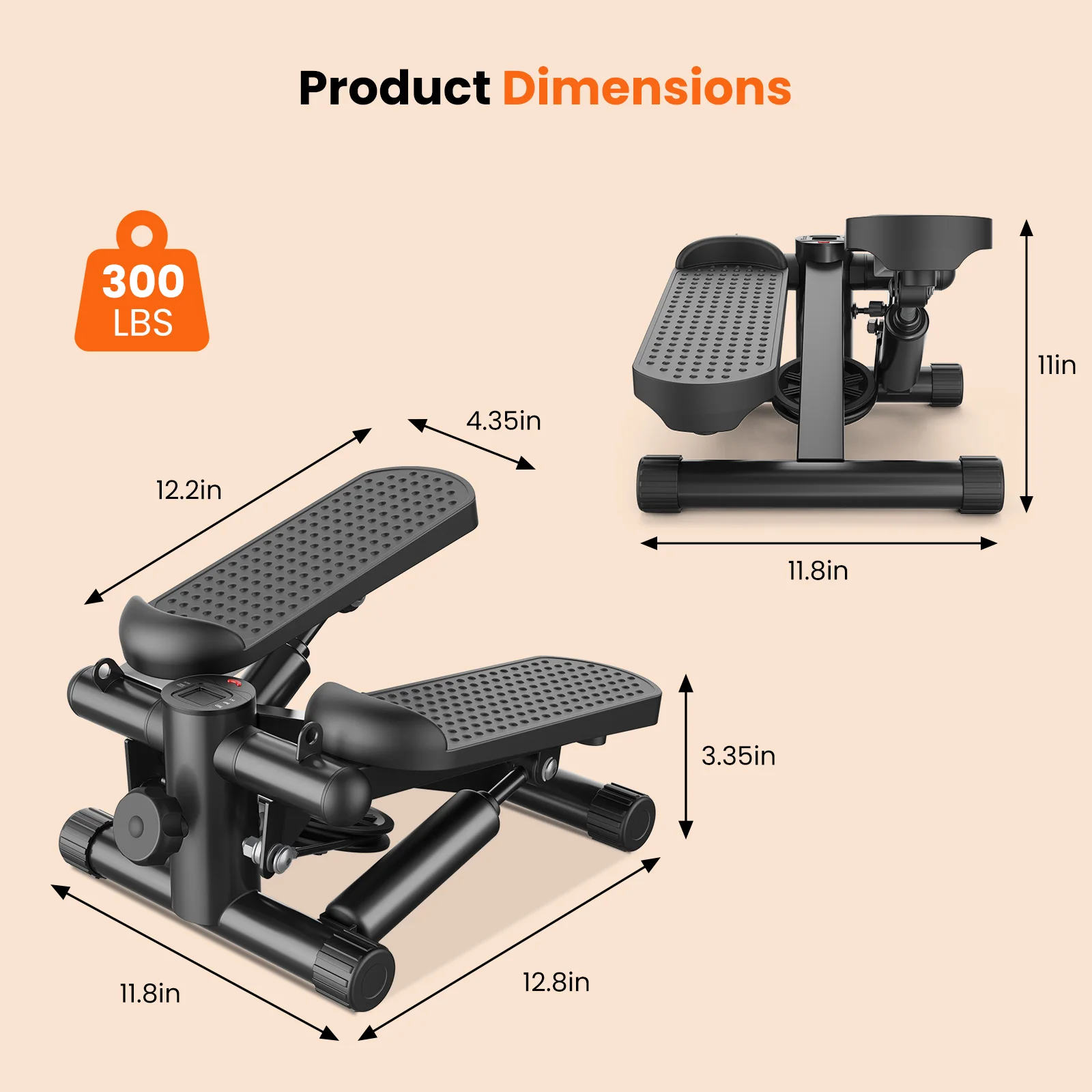 Mini Stepper with Resistance Bands - Image 4