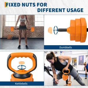 Adjustable Dumbbells, 44lbs Free Weight Set - Thumbnail Image 2