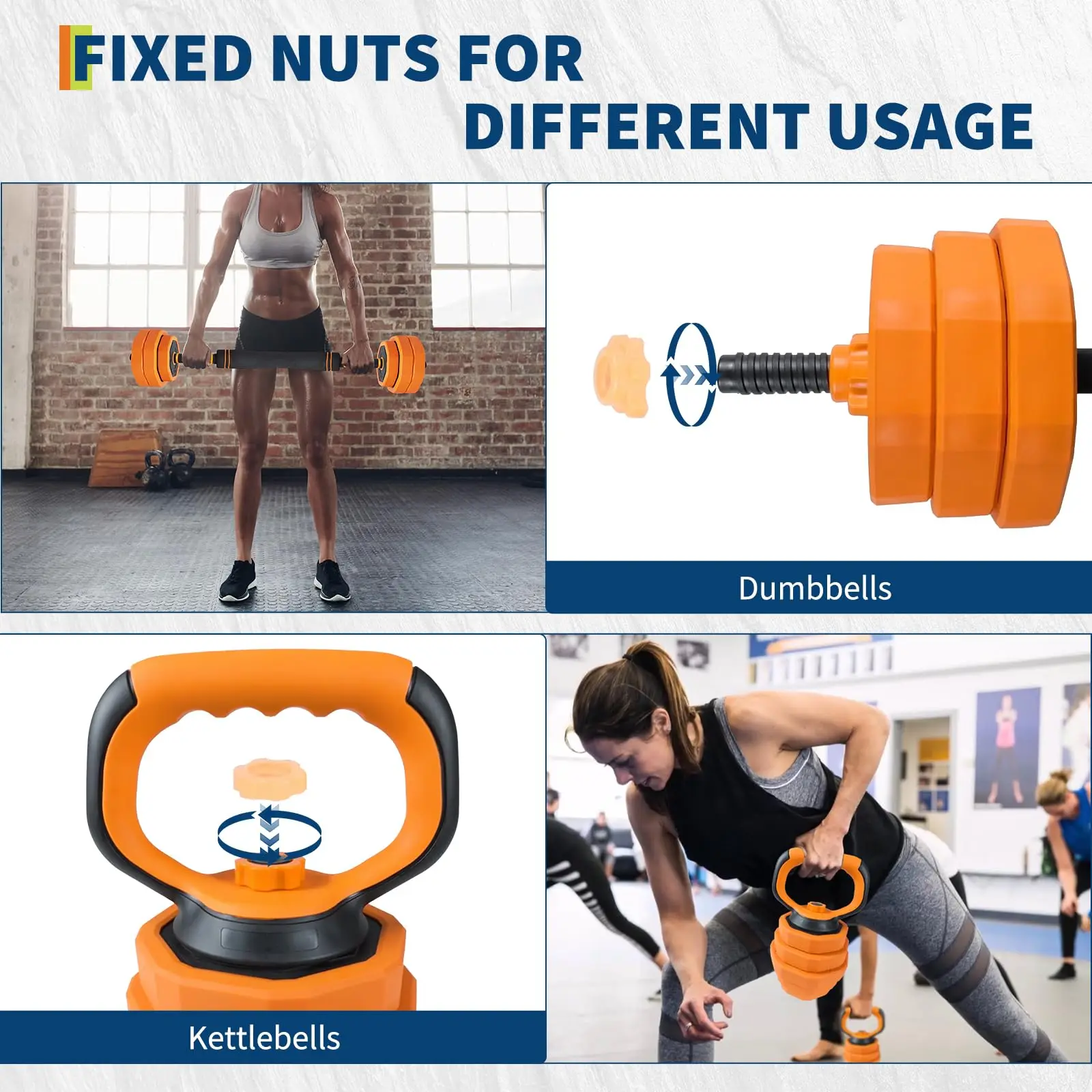 Adjustable Dumbbells, 44lbs Free Weight Set - Image 2