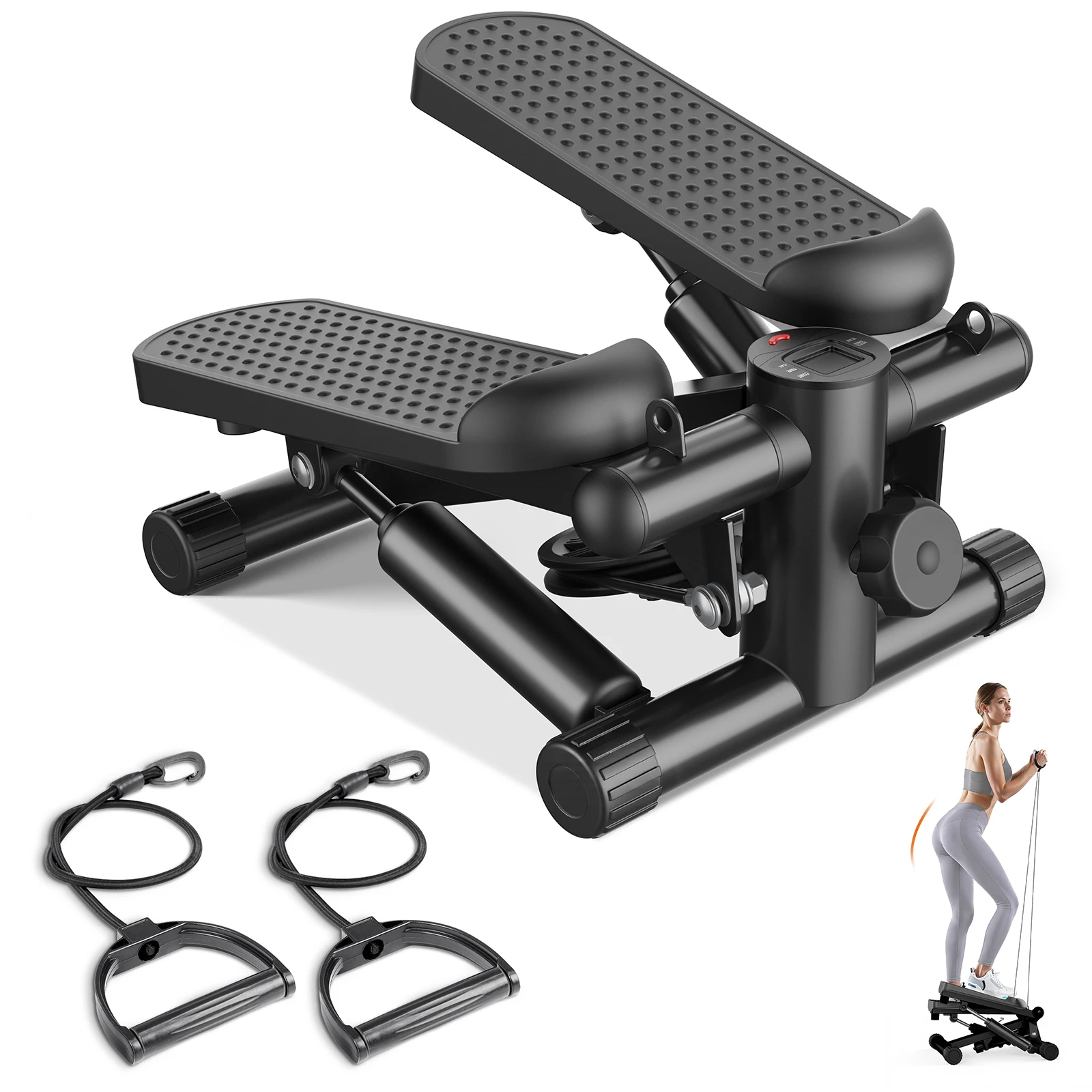 Mini Stepper with Resistance Bands - Image 1